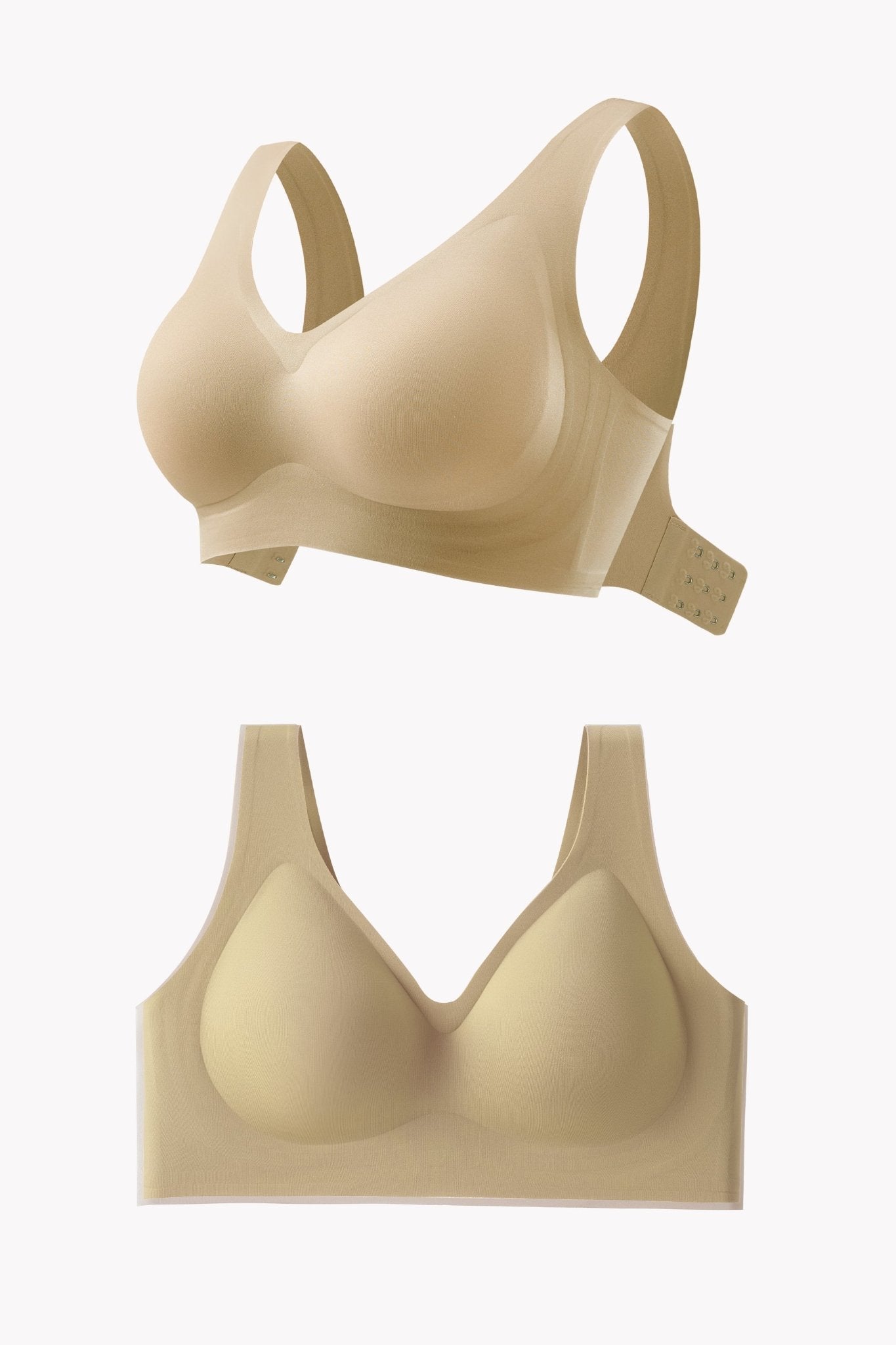Buy 1 Get 1 FREE   Easy Pieces™️ Curvy Embrace Seamless Wire-Free Support Bra